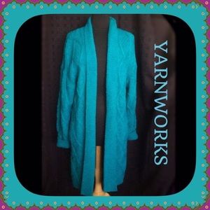 Yarnworks / Medium / Long Cardigan Sweater / Coat